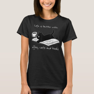 Das Leben ist besser mit Kaffeekästen und -büchern T-Shirt