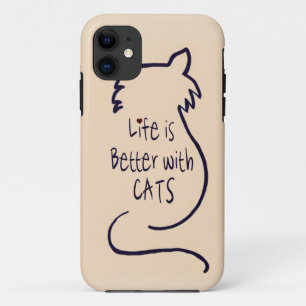 Das Leben ist besser mit Katzen Case-Mate iPhone Hülle