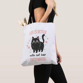 Das Leben ist besser mit Katzenhaaren überall, lus
