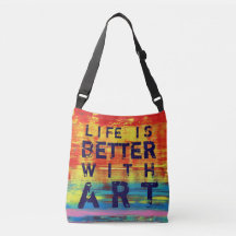 Das Leben ist besser mit Kunst - Sonniges Gelb Abs