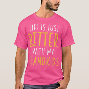 Das Leben ist besser mit meinen Großkindern Oma Op T-Shirt