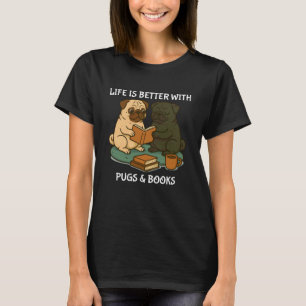 Das Leben ist besser mit Mopsen und Büchern Süßer T-Shirt