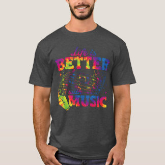 Das Leben ist besser mit musikalischen Noten Musik T-Shirt