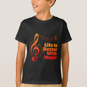 Das Leben ist besser mit Musiktheorie Musiklehrer T-Shirt