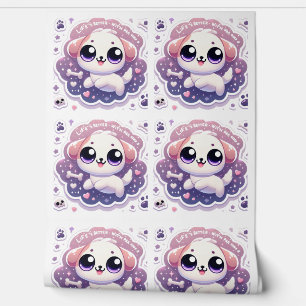 Das Leben ist besser mit Paw Kawaii Puppy Pet Love Tapete