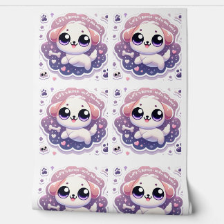 Das Leben ist besser mit Paw Kawaii Puppy Pet Love Tapete