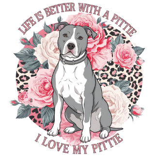 Das Leben ist besser mit Pittie Poster