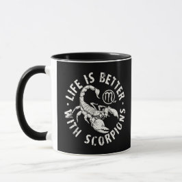Das Leben ist besser mit Skorpionen Skorpion Lover Tasse