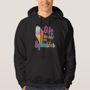 Das Leben ist besser mit Sprinklen Eiscreme Kinder Hoodie