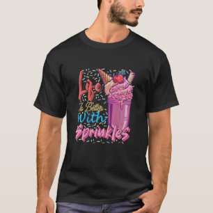 Das Leben ist besser mit Sprinklen süße Eiscreme-L T-Shirt
