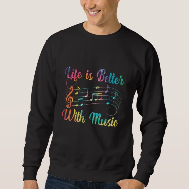 Das Leben ist besser Sweatshirt (Vorderseite)