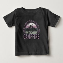 Das Leben ist besser um das Campfire Camping Gesch Baby T-shirt