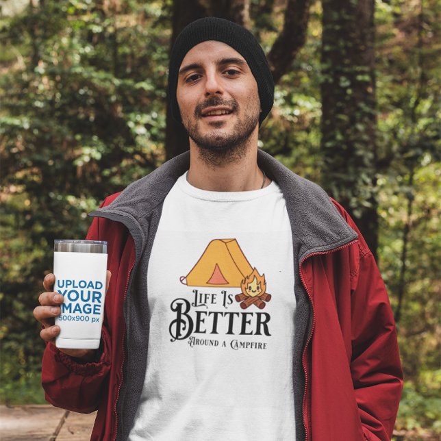 Das Leben ist besser um ein Campfeuer herum T-Shirt (Von Creator hochgeladen)