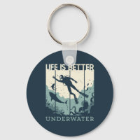 Das Leben ist besser unter Wasser Tauchen