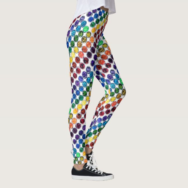 Das Leben ist besser, wenn der Glitzer persönliche Leggings (Rechts)