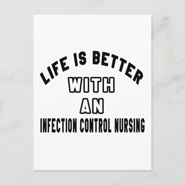 Das Leben ist besser, wenn die Kontrolle eine Infe Postkarte (Vorderseite)