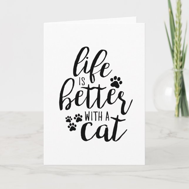 Das Leben ist besser, wenn ein Hund ein Hund Zielv Karte (Vorderseite)