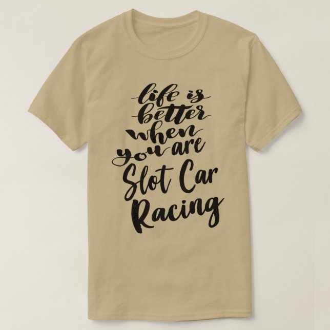 Das Leben ist besser, wenn man Auto fahren fährt T-Shirt (Design vorne)
