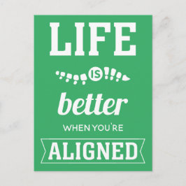 Das Leben ist besser, wenn man Chiropraktiker ist Postkarte