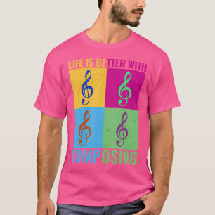 Das Leben ist besser, wenn man ein farbenfrohes kl T-Shirt