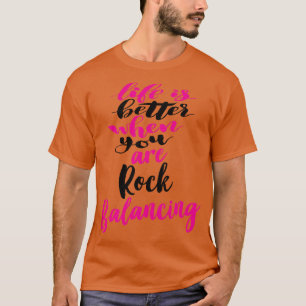 Das Leben ist besser, wenn man ein rotes Gleichgew T-Shirt