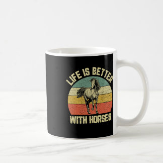 Das Leben ist besser, wenn Pferde Niedlich reiten Kaffeetasse