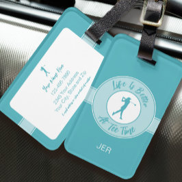 Das Leben ist besser zur Teezeit Personalisierter  Gepäckanhänger