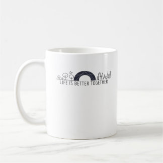 Das Leben ist besser zusammen City Regenbogen Küns Kaffeetasse