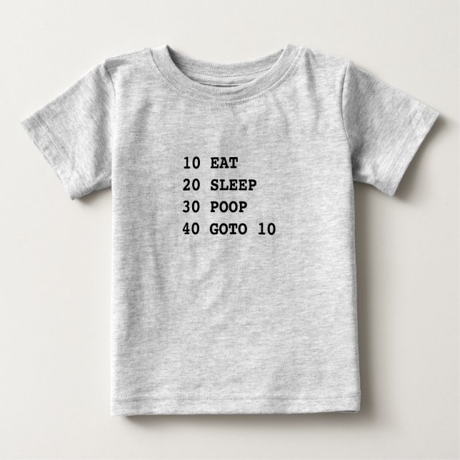 Das Leben ist Bio Baby T-shirt (Vorderseite)