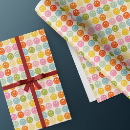 Das Leben ist Cool lächelndes Gesichtspackpapier Geschenkpapier
