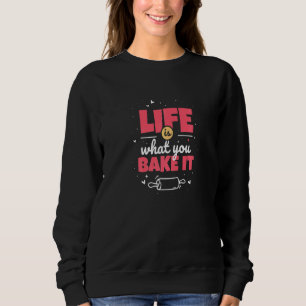 Das Leben ist das, was man es für einen Backfächer Sweatshirt