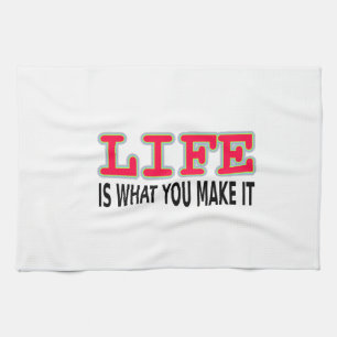 Das Leben ist das, was man macht Handtuch