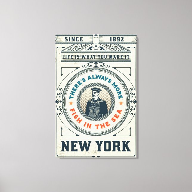 Das Leben ist das, was man macht Leinwanddruck (Vorderseite)