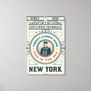 Das Leben ist das, was man macht Leinwanddruck