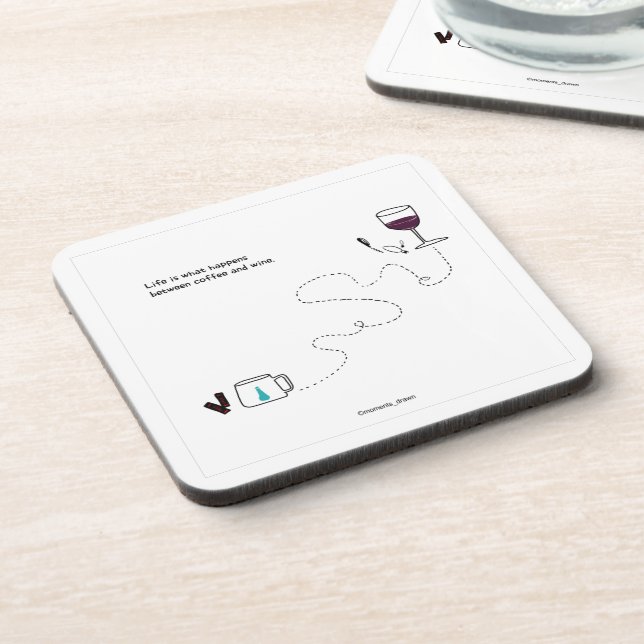 Das Leben ist das, was Untersetzer passiert (Linke Seite)