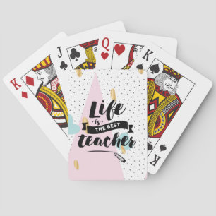Das Leben ist der beste Lehrer Spielkarten