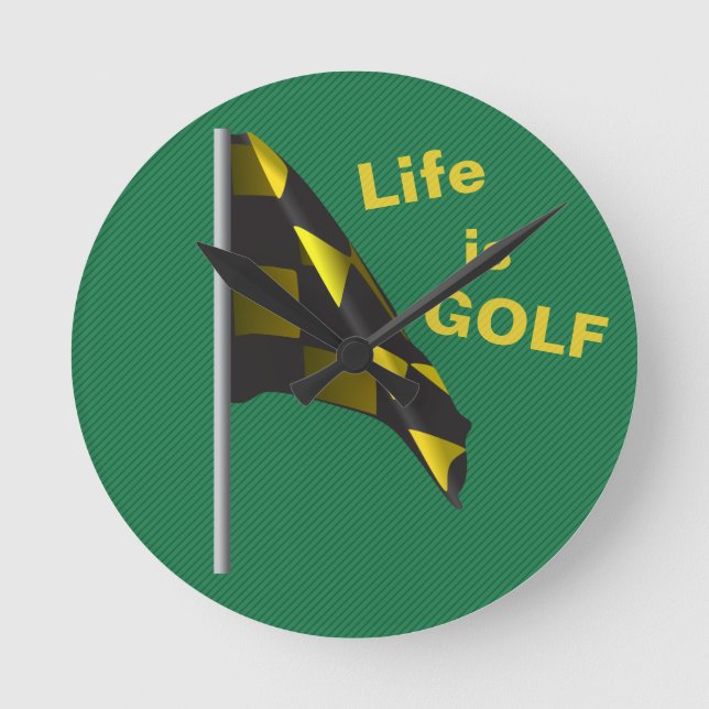 Das Leben ist die grüne gelbe Uhr der Golf Flag (Vorderseite)