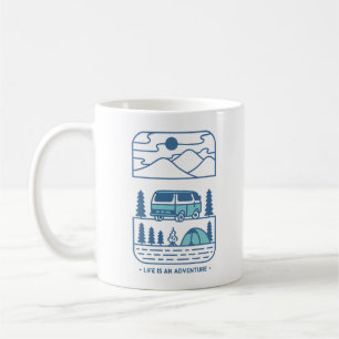Das Leben ist ein Abenteuer 2 Kaffeetasse