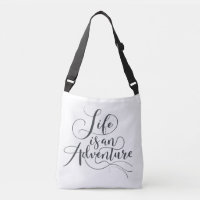 Das Leben ist ein Abenteuer - Body-Cross-Bag