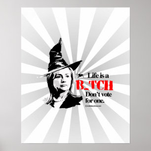 Das Leben ist ein B wählen nicht für eins Poster