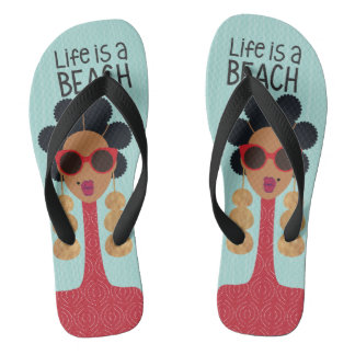 Das Leben ist ein Beach Flip Flops