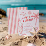 Das Leben ist ein Beach Girls Red 30. Sommer Gebur Einladung<br><div class="desc">Das Leben ist ein Strand,  oder? Feiern Sie Ihren großen Tag mit unserer skurrilen,  handgezeichneten Geburtstagseinladung zum Thema Strand. Dieses moderne und trendige Design ist alles was tropisch,  lustig,  prächtig und niedlich ist! Bearbeiten Sie die Farben,  um Ihr Anzug und Ihre Lieblingssendungen.</div>