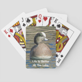 Das Leben ist ein besserer See für die Wigeon Wild Spielkarten