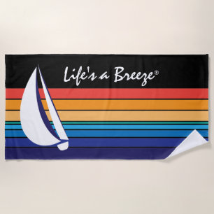 Das Leben ist ein Breeze®_Boat Color Square_horizo Strandtuch