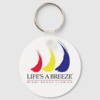 Das Leben ist ein Breeze_Miami Beach Schlüsselanhä