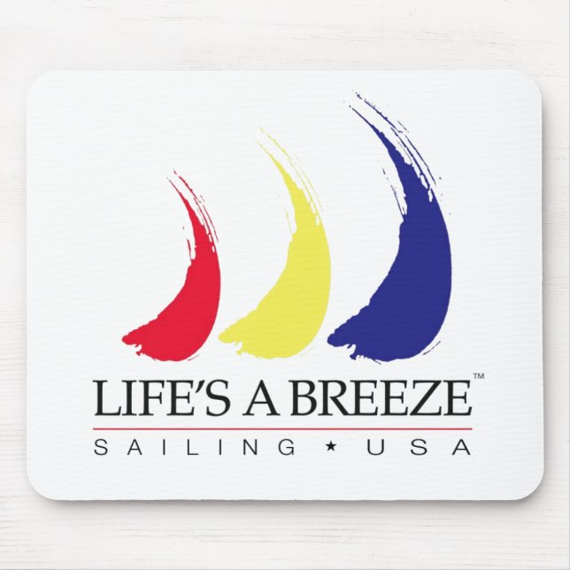 Das Leben ist ein Breeze®_Paint-The-Wind_Sailing Mousepad (Vorne)