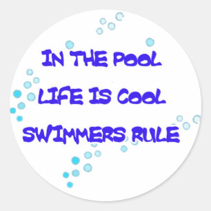 Das Leben ist ein Cooles Round Stickers