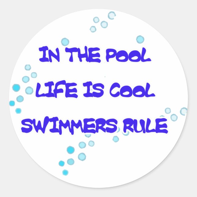 Das Leben ist ein Cooles Round Stickers (Vorderseite)