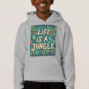 "Das Leben ist ein Dschungel" Naturziffer lustiger Hoodie