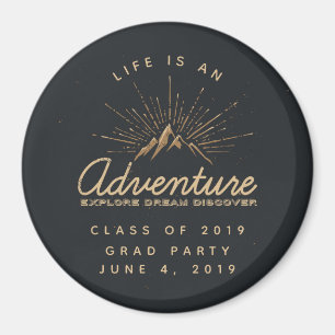 Das Leben ist ein Erlebnisberg mit den goldenen So Magnet